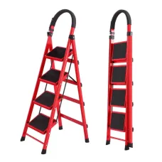 Лестница складная на 4 ступени • Стальные стремянки с максимальной нагрузкой до 150 кг