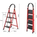 Лестница складная на 4 ступени • Стальные стремянки с максимальной нагрузкой до 150 кг