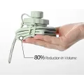 Складная силиконовая бутылка для воды 600 мл • Компактная спортивная бутылка для туризма, тренировок, прогулок, школы и путешествий