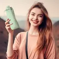 Складная силиконовая бутылка для воды 600 мл • Компактная спортивная бутылка для туризма, тренировок, прогулок, школы и путешествий