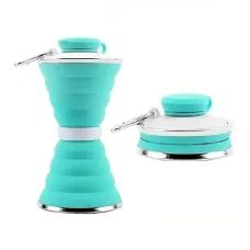 Складная силиконовая бутылка Folding travel water cup, 500 мл Складная силиконовая бутылка Folding travel water cup, 500 мл