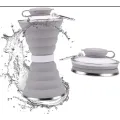 Складная силиконовая бутылка Folding travel water cup, 500 мл