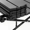 Складной туристический стол 120×55×50 см черный • Кемпинговый стол для пикника, дачи, рыбалки, отдыха на природе и выездных поездок