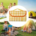 Складной водонепроницаемый коврик для пикника 150х100 см • Туристический пляжный коврик-сумка с ПВХ покрытием и защитой от влаги
