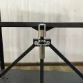Складная полка-стеллаж из нержавеющей стали на колесиках 87×34×87 см • Передвижная этажерка-органайзер на 3 яруса для кухни, ванной, дома и офиса