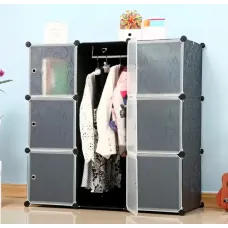 Складной шкаф Storage Cube Cabinet MP 39-61 Пластиковый шкаф – органайзер для вещей, 110х110х35 см