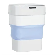 Мусорное складное ведро с сенсорной крышкой на 8 л · Сенсорная складная корзина для мусора ZSW-L11