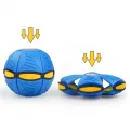 Складной игровой мяч-трансформер Flat Ball Disc ∙ Светящийся Диск-мяч мячик для фрисби и активных игр