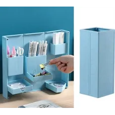 Складной настольный органайзер для канцелярских принадлежностей, косметики, аксессуаров