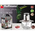 Стеклянный измельчитель Hoffmans HM-8843 • 2 л 1200Вт универсальный кухонный чоппер