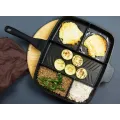 Сковорода универсальная Magic Pan 5 в 1 с секциями для одновременного приготовления жарки нескольких блюд