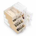 Шкатулка для хранения ювелирных украшений AND XL-1831 Makeup Box • Органайзер для колец, сережек, цепочек, косметики и аксессуаров