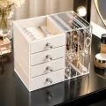 Шкатулка для хранения ювелирных украшений AND XL-1831 Makeup Box • Органайзер для колец, сережек, цепочек, косметики и аксессуаров