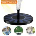 Солнечный фонтан-насос для сада с 6 насадками • Экологичный и декоративный способ украсить водоём или садовый участок