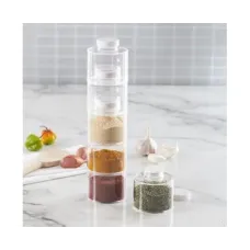 Спецовник – органайзер для специй Spice Tower Carousel ∙ Набор емкостей для специй из 6 баночек