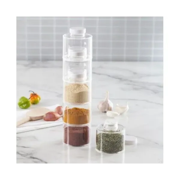 Спецовник – органайзер для специй Spice Tower Carousel ∙ Набор емкостей для специй из 6 баночек
