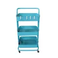 Стеллаж-этажерка 3 полки на колесах 108-5 • Универсальный напольный органайзер для дома и офиса