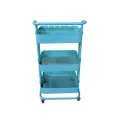 Стеллаж-этажерка 3 полки на колесах 108-5 • Универсальный напольный органайзер для дома и офиса
