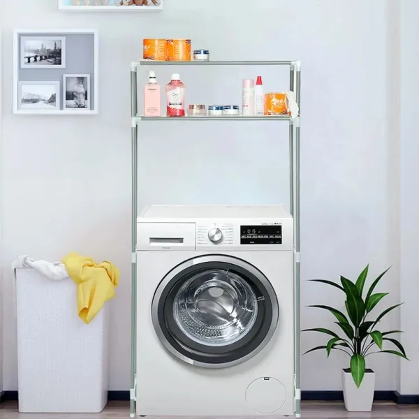 Стеллаж над стиральной машиной в ванную комнату с полками для хранения, 152 х 65 х 25 см