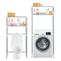 Стеллаж над стиральной машиной в ванную комнату с полками для хранения, 152 х 65 х 25 см