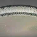Потолочная светодиодная люстра X-598 50х8х50 см с пультом • Круглая LED-люстра для спальни, кухни, гостиной и современного интерьера