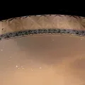 Потолочная светодиодная люстра X-598 50х8х50 см с пультом • Круглая LED-люстра для спальни, кухни, гостиной и современного интерьера