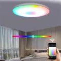 Потолочный светильник Ceiling Lamp Smart с RGB-подсветкой и пультом управления • LED люстра 24 Вт для современного интерьера