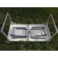 Стол алюминиевый Усиленный с 4 стульями складной для пикника · Стол – чемодан раскладной туристический со стульями