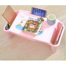 Стол – органайзер детский универсальный Arivans ∙ Столик для ребенка функциональный с ячейками и держателем планшета / смартфона 55х30х22 см