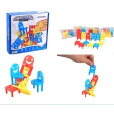 Стулья-балансиры: Развивающая настольная игра для детей | Пирамидка из стульев | Балансирующие стулья