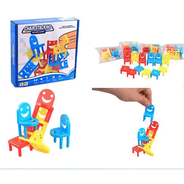 Стулья-балансиры: Развивающая настольная игра для детей | Пирамидка из стульев | Балансирующие стулья