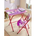 Столик складной и стульчик Bambi фиолетовый X-399 60×40 см • Детский складной стол со стулом для рисования, игр и занятий дома • Комплект детской мебели для ребенка