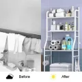 Стойка – органайзер в ванную комнату стеллаж над стиральной машинкой ∙ 3 полки ∙ Черная
