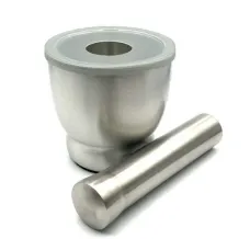 Ступка с пестиком металлическая из нержавеющей стали FRU-562, 9 x 11.5 см