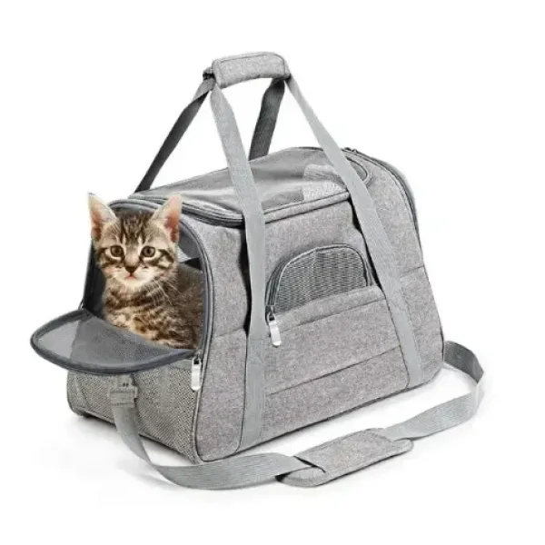 Сумка - переноска для домашних животных ∙ Домик с окошками для транспортировки кошек, собак, кроликов