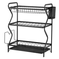 Сушилка для посуды EDENBERG EB-17987 • Трёхъярусная настольная сушилка для кухни