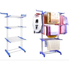 Сушилка для белья, вещей, одежды складная на колесиках