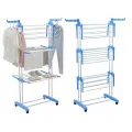 Сушилка для белья, вещей, одежды складная на колесиках
