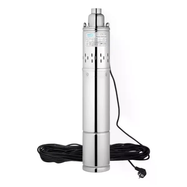 Скважинный шнековый насос Screw Pump 4QGD2 1500W 120 м • Погружной насос для подачи воды из скважины, дома, дачи и системы водоснабжения