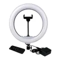 Светодиодная кольцевая селфи LED лампа с пультом AL-33 (33 см) | Кольцевой свет для телефона, видео, фото