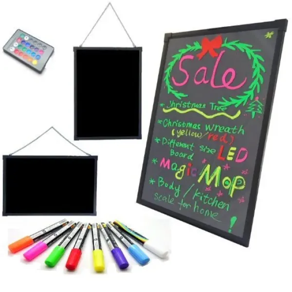 Светящийся борд. LED доска FLUORECENT BOARD 60*80 c фломастером и салфеткой CG11 PR5