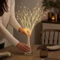 Світлодіодна береза Karaman KAR302, гілка 75 см з 50 LED • Настільний декор з теплим білим світлом, вимикачем на корпусі, для вази та святкового столу