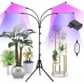 Светодиодная лампа для фотосинтеза растений с 4 линиями освещения на штативе • LED-лампа для роста рассады и комнатных растений с 4 линиями