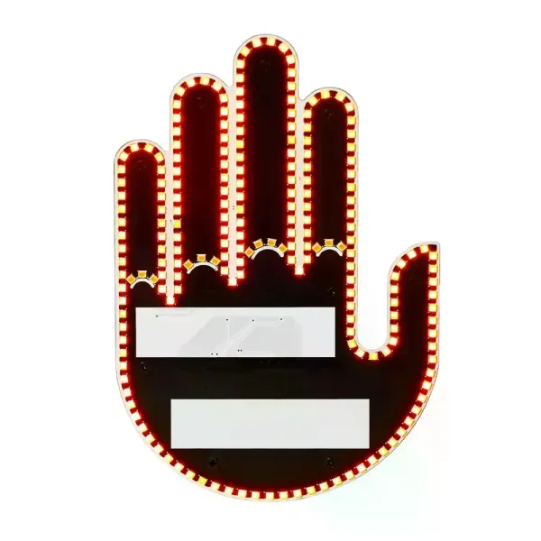 Светодиодная LED рука с жестами для авто Hand Light с пультом управления • Автомобильная LED подсветка на стекло