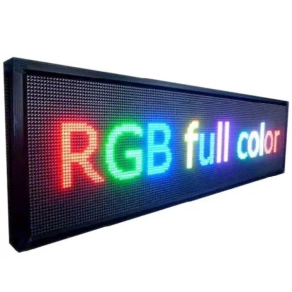 Светодиодная вывеска RGB Бегущая строка внутренняя, 100х20 см