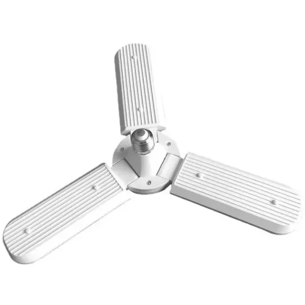 Светодиодные складные лампы с тремя лопастями LED bulb 60W в патрон E27 • Лампочка складная 3 лопасти светодиодная E27 Fan blade bulb