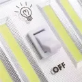 Світильник із тумблером HY-604 • Бездротовий світлодіодний світильник COB Light Switch HY-604 на батарейках із магнітним кріпленням для шафи, коридору, гаража та дому