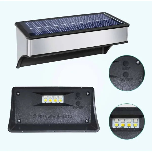 Светильник садовый на солнечной батарее разноцветный 4 шт в упаковке (цена за 1 шт) • Уличный LED-фонарь для сада, двора, дорожек, дачи и ландшафтного декора