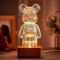 Светильник Медведь 3D светодиодный · Ночник RGB разноцветный · Настольная USB лампа для детской комнаты
