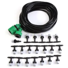 Система орошения Aqualin, 20 м · Комплект для капельного полива сада, огорода и увлажнения воздуха · Автоматический дождеватель туманообразователь Система орошения Aqualin, 20 м · Комплект для капельного полива сада, огорода и увлажнения воздуха · Автоматический дождеватель туманообразователь